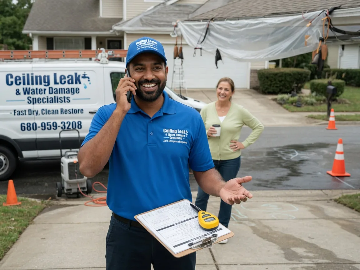 Ceiling Leak Cleanup Elmore City, OK FAQs